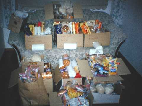 Yli 100 kg kuivaa ruokaa